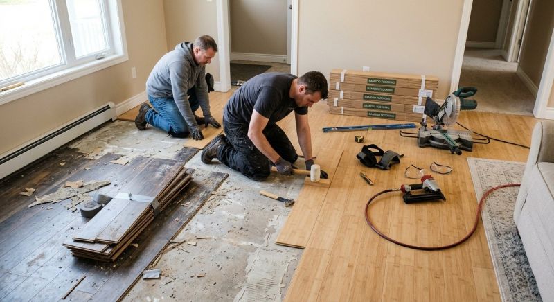 Bamboo Flooring Installation in La Plata, MD