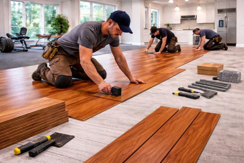 Cherry Floor Installation in Brandywine, MD