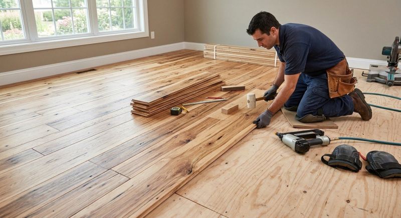 Hickory Floor Installation in La Plata, MD