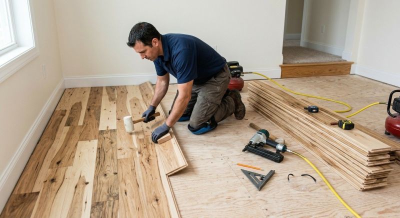 Hickory Floor Installation in La Plata, MD