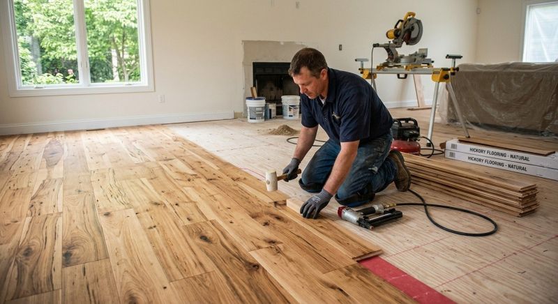 Hickory Floor Installation in La Plata, MD
