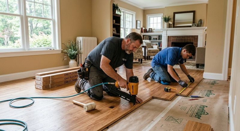 Oak Floor Installation in King George County, VA