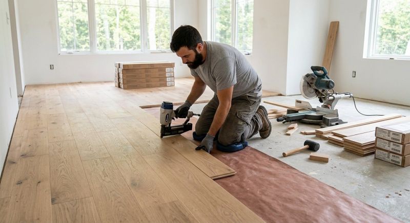 Oak Floor Installation in Mechanicsville, MD