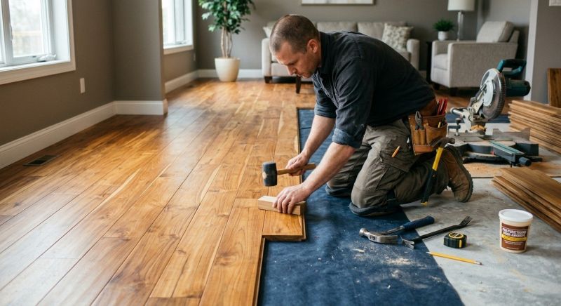 Teak Flooring Installation in La Plata, MD