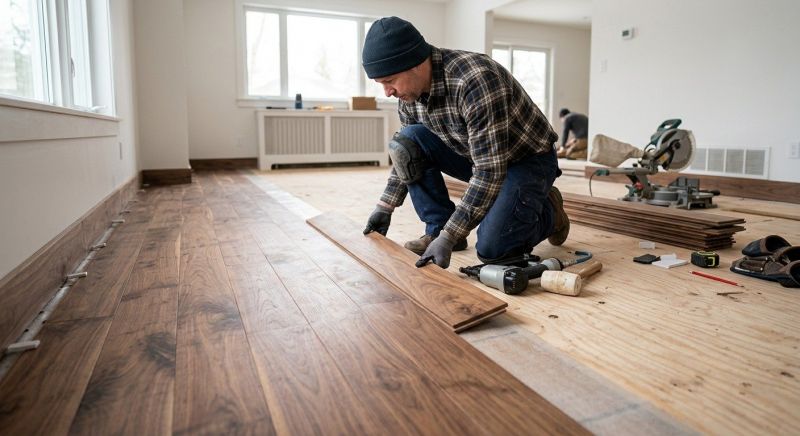 Walnut Flooring Installation in La Plata, MD