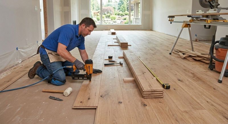 Wide Plank Floor Installation in La Plata, MD