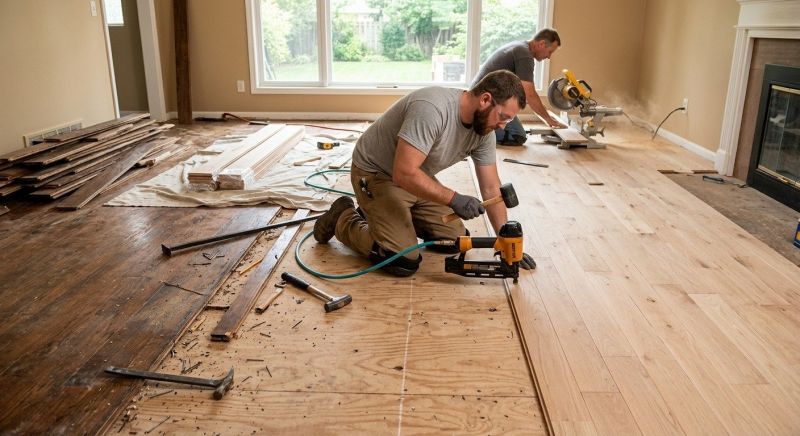 Wood Floor Replacement in Alexandria, VA