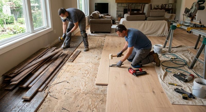 Wood Floor Replacement in Arlington County, VA
